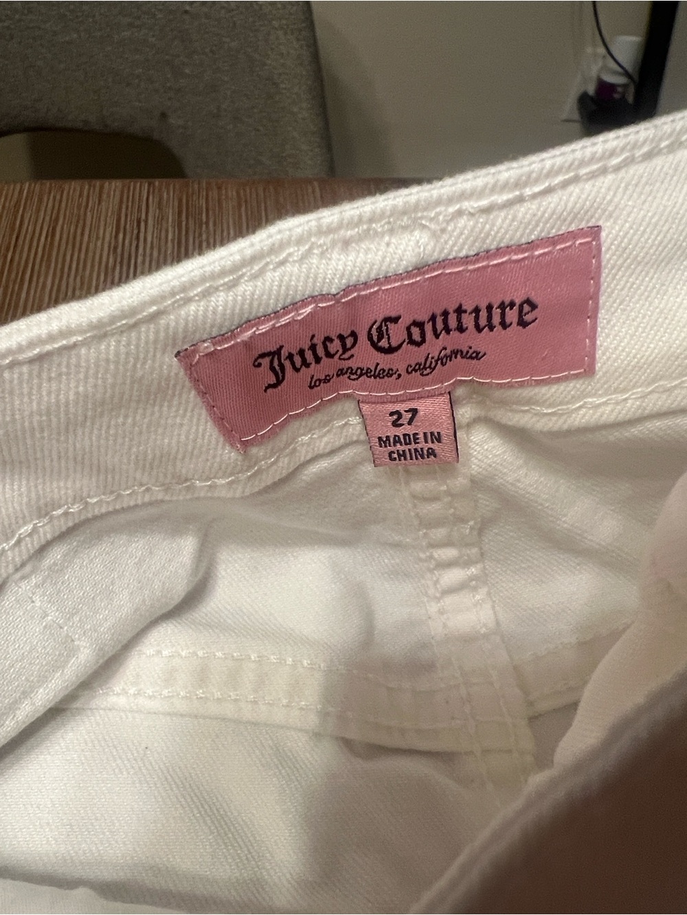 Juicy Couture White Wide Leg Jeans - Picture 5 of 13